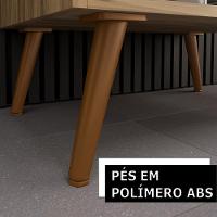 Balcão Gabinete Para Banheiro Com Pés 60cm Lionel B06 Branco Nogal - Lyam Decor - 8