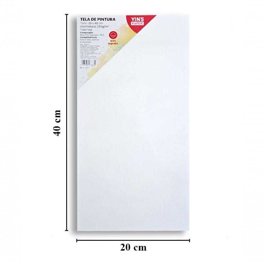 Kit 3 Telas De Pintura Fina 20x40 100% Algodão Pronta - 7