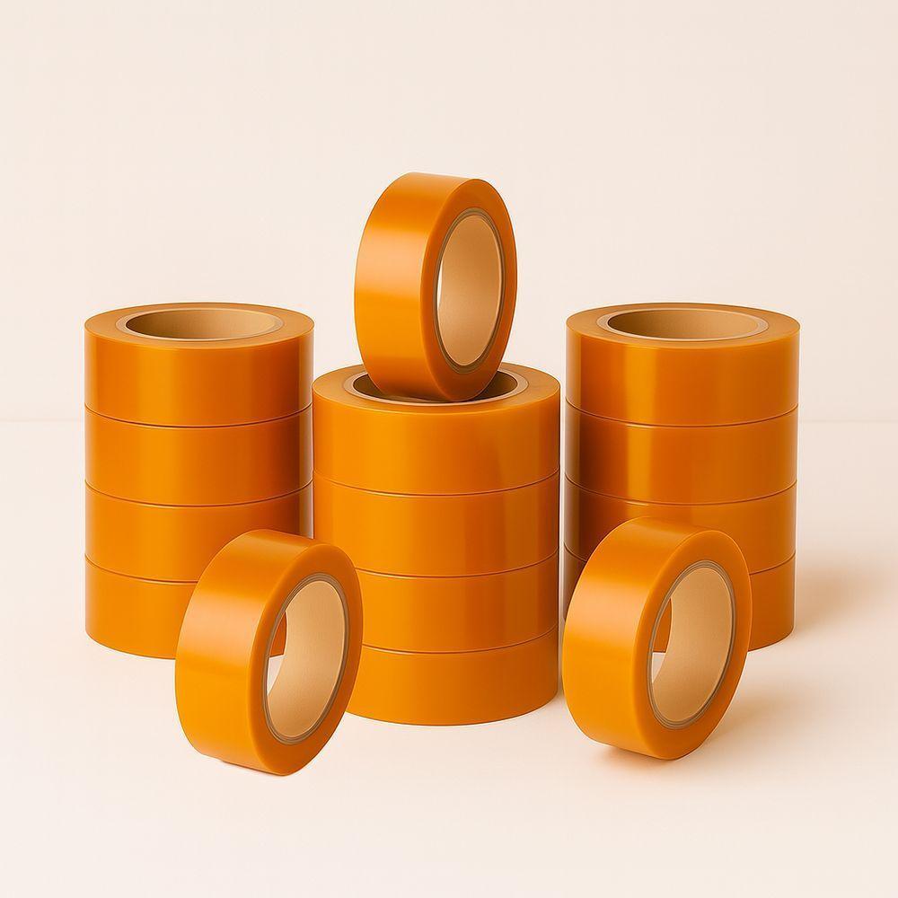 Kit 15 Fitas Adesiva Larga Durex Laranja 250m Embalagem Fechamento Caixa Uso Geral Resistente - 1