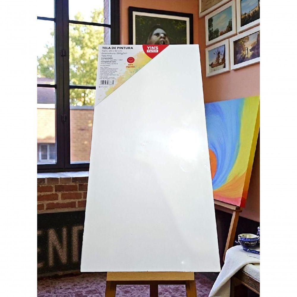 Kit 10 Telas De Pintura Fina 20x40 100% Algodão Pronta - 4