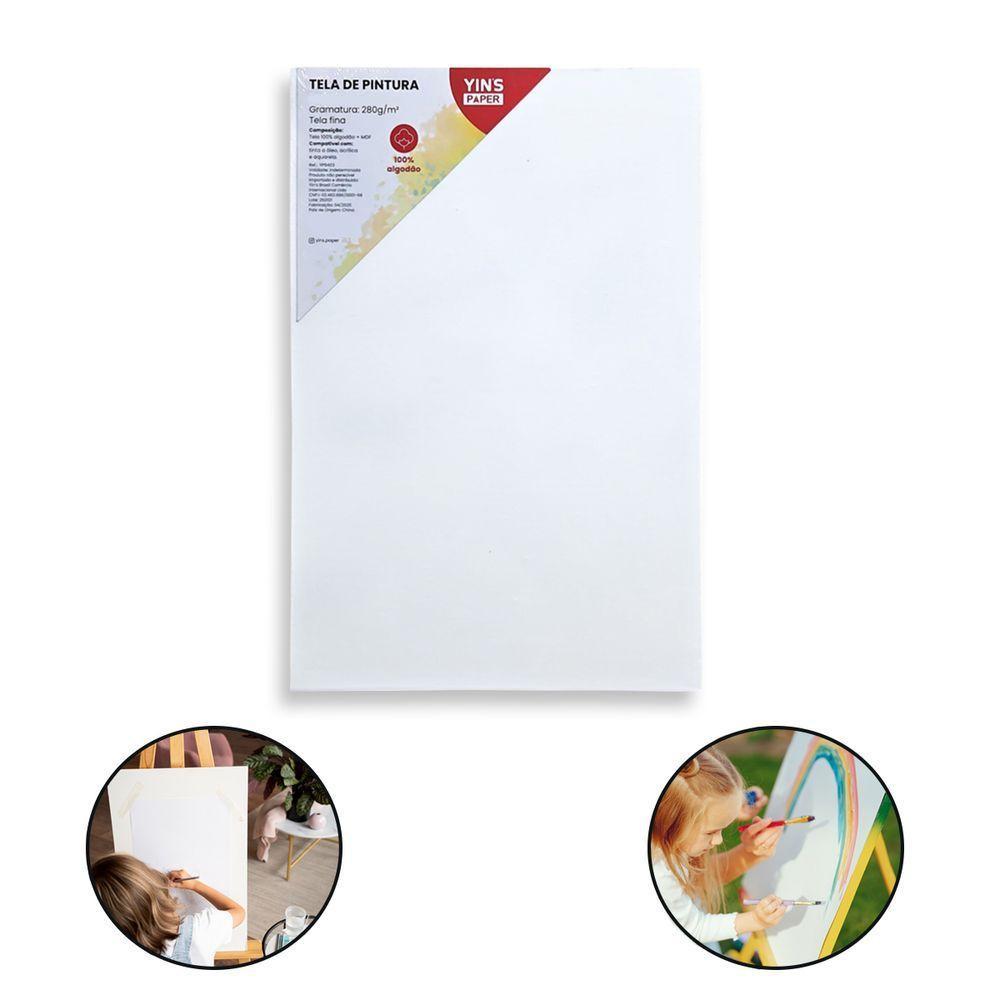 Kit 10 Telas De Pintura Fina 40x50 100% Algodão Pronta - 6