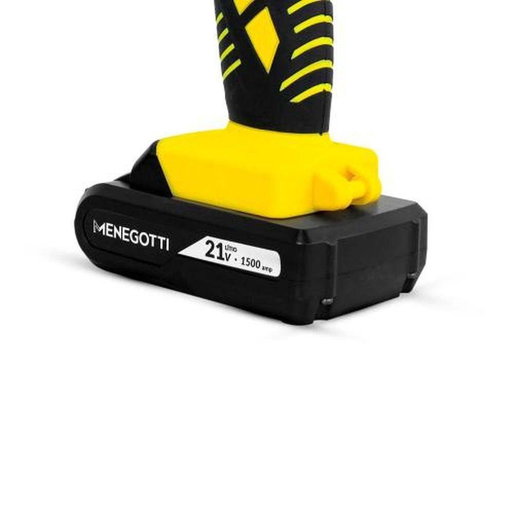 Furadeira Parafusadeira 21v Bateria Lítio - Menegotti - Bivolt 127-220v - 3