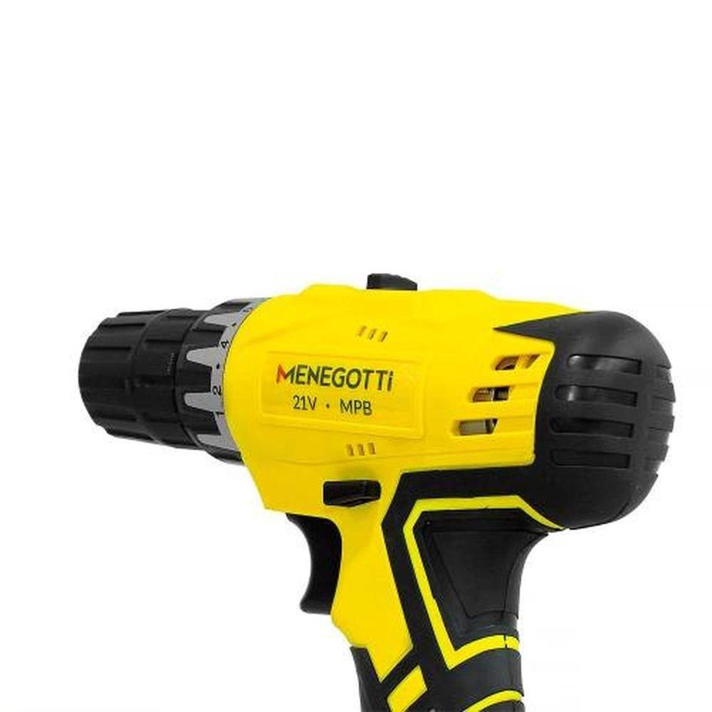 Furadeira Parafusadeira 21v Bateria Lítio - Menegotti - Bivolt 127-220v - 4