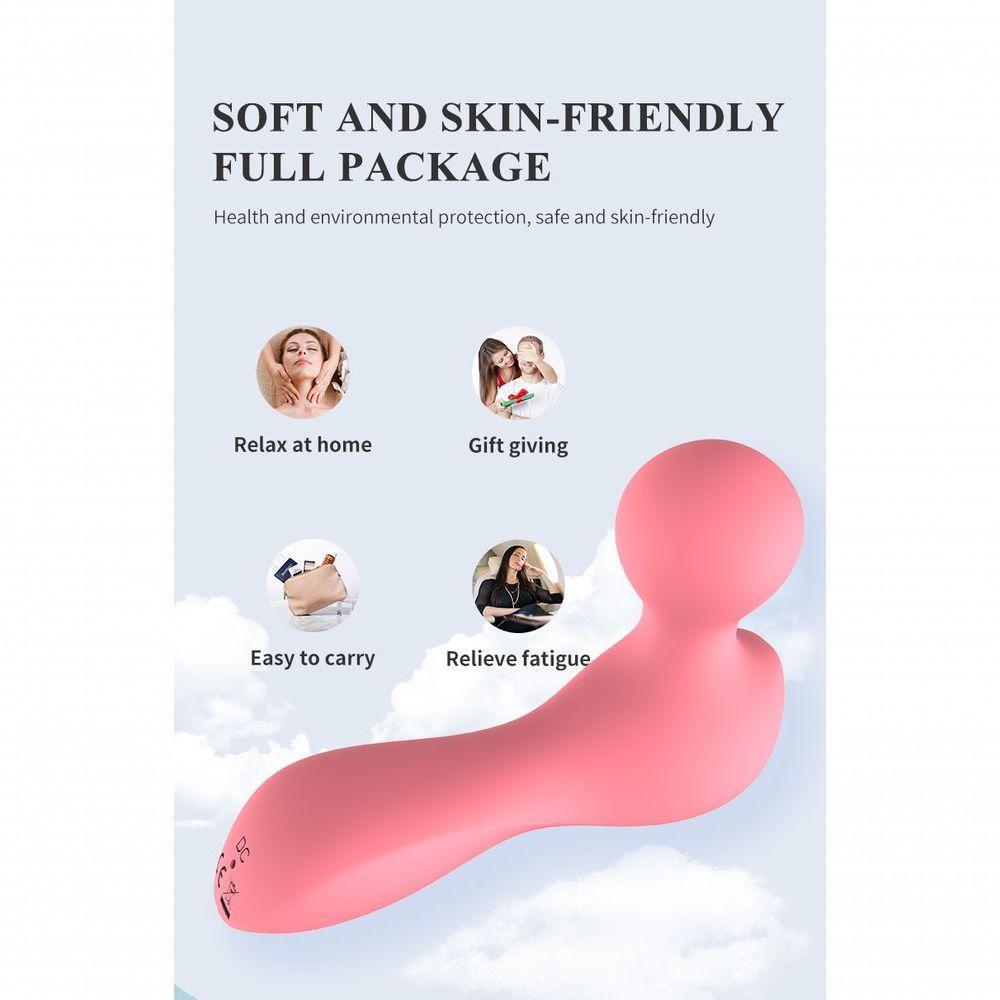 Massageador Portátil Em Silicone P- Alívio De Tensões Rosa - 2