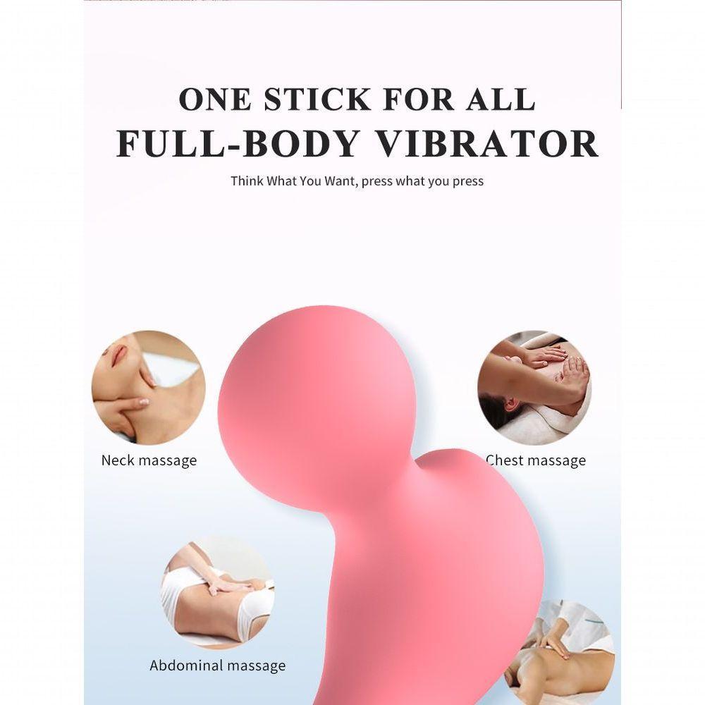 Massageador Portátil Em Silicone P- Alívio De Tensões Rosa - 5