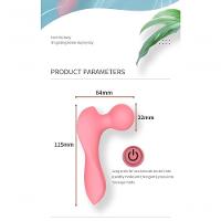 Massageador Portátil Em Silicone P- Alívio De Tensões Rosa - 3