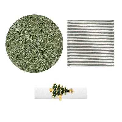 Kit Mesa Posta Copa E Cia 2 Lugares Luna Listras