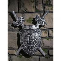 Kit Medieval 2 Espadas Escudo Grifo Combate Infantil Jr0951 - 2