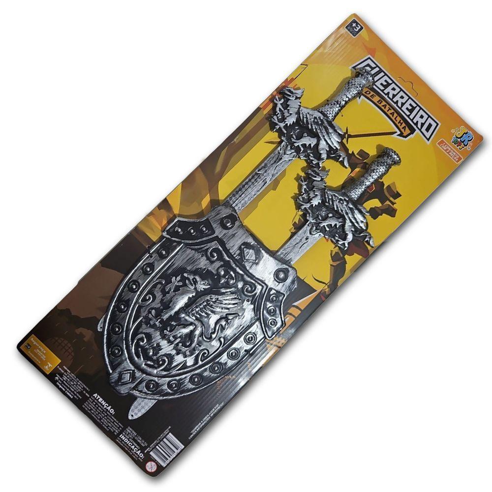 Kit Medieval 4 Espadas Escudo Grifo Combate Infantil Jr0951 - 6