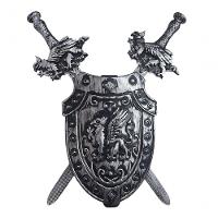 Kit Medieval 4 Espadas Escudo Grifo Combate Infantil Jr0951 - 3