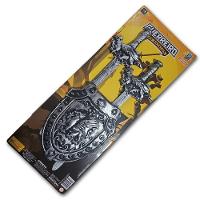 Kit Medieval 4 Espadas Escudo Grifo Combate Infantil Jr0951 - 6