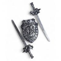 Kit Medieval 4 Espadas Escudo Grifo Combate Infantil Jr0951 - 7