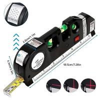 Trena Nivel A Laser Levelpro3 Medidor Profissional 2,5m Com Régua E Bateria Ag3 - 5