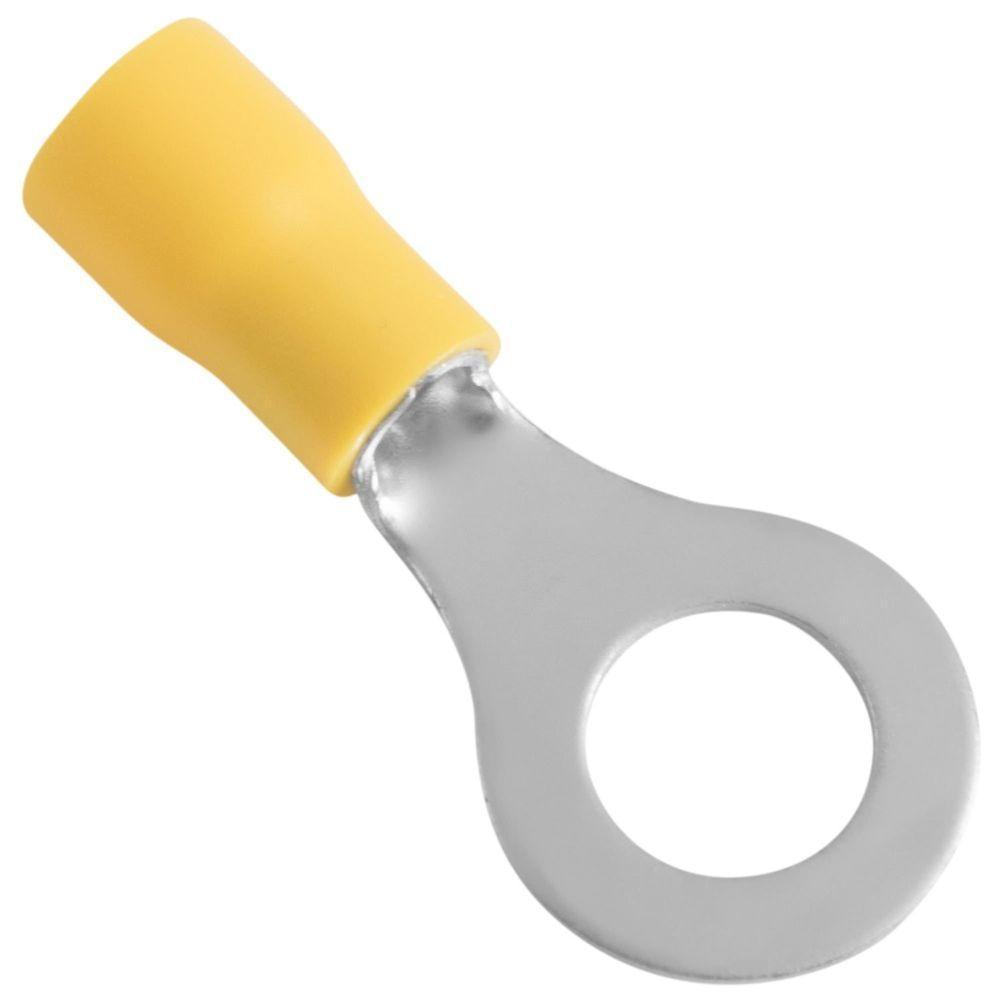 Terminais De Conexão Olhal Tramontina Em Cobre Estanhado E Nylon 6 Mm² X 15 Mm X M8 Amarelo 25 Peças Tramontina - 1