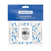 Terminais De Conexão Olhal Tramontina Em Cobre Estanhado E Nylon 2,5 Mm² X 12 Mm X M6 Azul 50 Peças Tramontina - 3