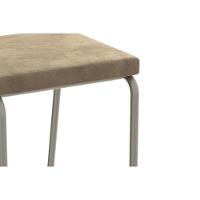 Conjunto: Mesa Sala Jantar Elba Tampo Madeirado C- Vidro 160cm E 6 Cadeiras Zaria Niquel-preto - Suede Bege - Kappesberg - 9