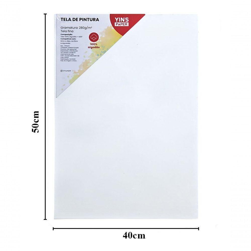 Tela De Pintura Fina 40x50 100% Algodão Pronta Qualidade - 6