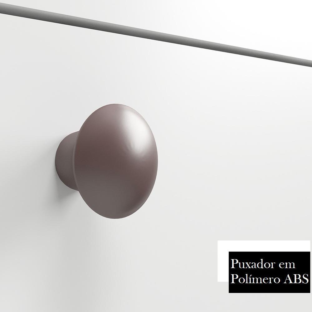 Conjunto Para Banheiro Gabinete Com Pés Cuba E Armário Lionel B06 Branco Nogal - Lyam Decor - 10