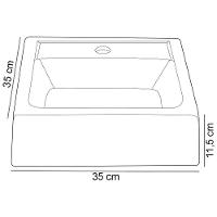 Conjunto Para Banheiro Gabinete Com Pés Cuba E Armário Lionel B06 Branco Nogal - Lyam Decor - 7