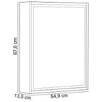 Conjunto Para Banheiro Balcão E Armário Com Pés 60cm Lionel B06 Branco Nogal - Lyam Decor - 5