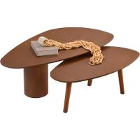 Conjunto Mesa De Centro Imperial Castanho - 8