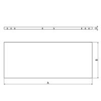 Tampo De Madeira Com Revestimento Em Aço Inoxidável Para Bancada 1,6 M Tramontina Pro Tramontina - 2