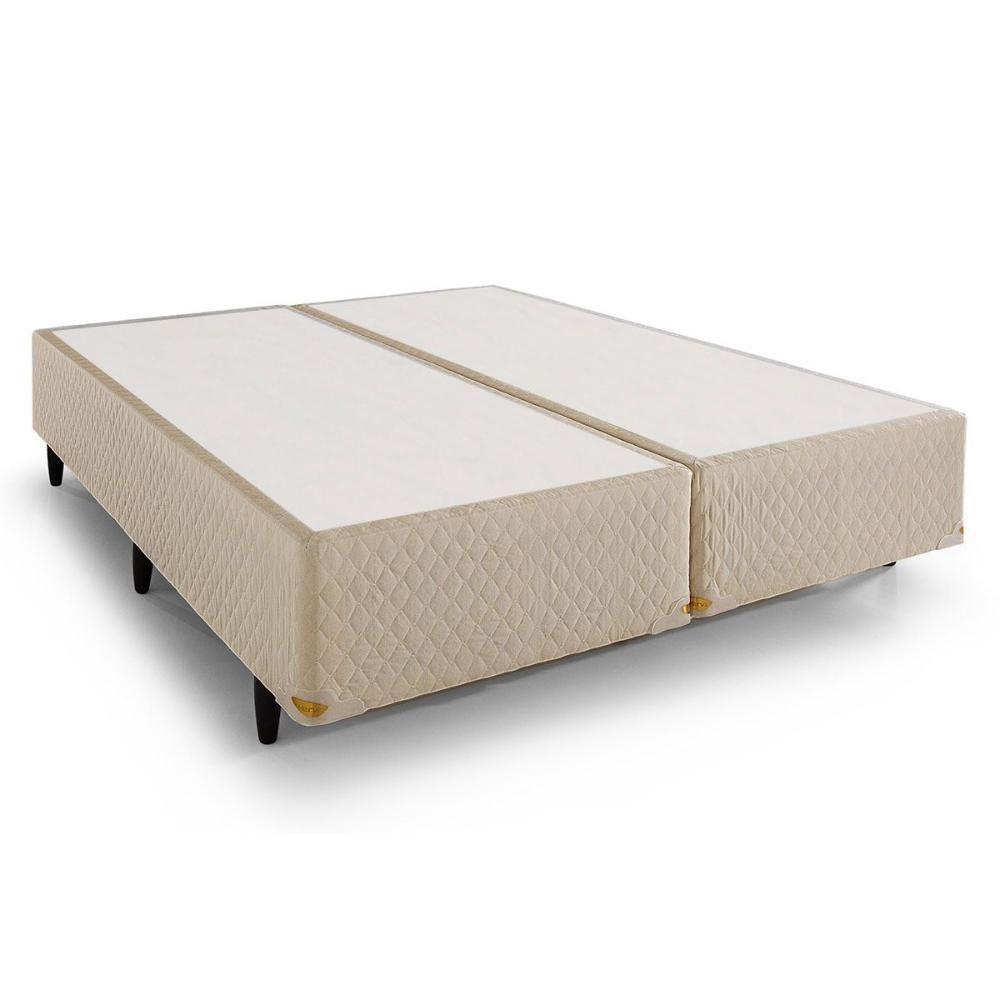 Cama Box Base Queen Size-158x198x39 Triumph Bordado White (queen Size-158x198x39) - Herval - 1