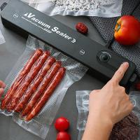 Seladora A Vácuo Doméstica Preta Bivolt Com 10 Sacos Vacuum Sealer Embaladora - 2