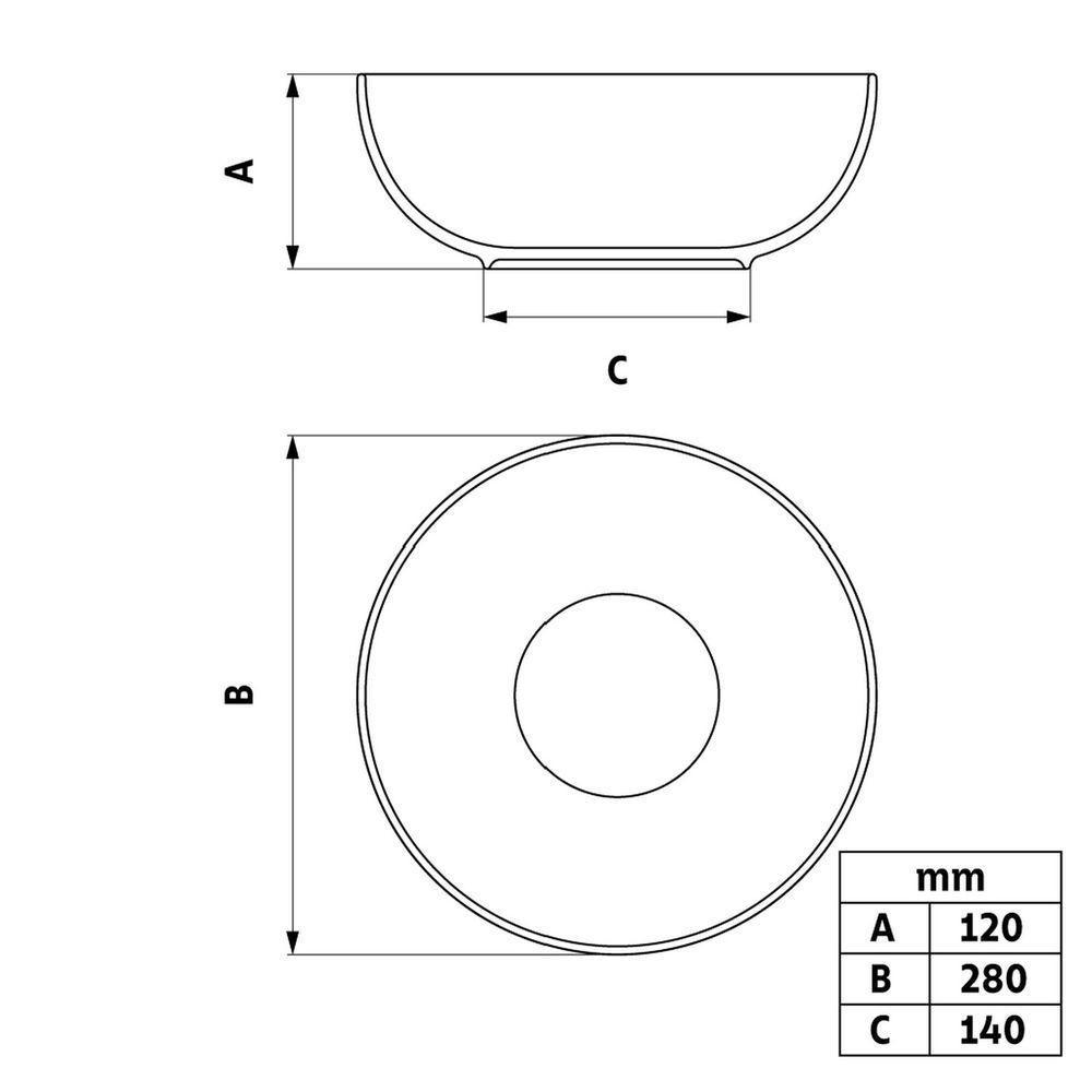 Saladeira Tramontina Maria Augusta Em Porcelana 28 Cm Tramontina - 3