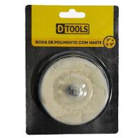 Roda Para Polimento 3'' Com Haste 6,2mm Para Furadeira - Ideal Para Metais Ferrosos E Não Ferrosos - 2