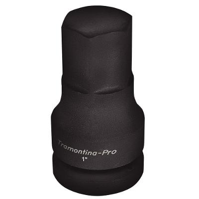 Soquete De Impacto Ponta Hexagonal Em Aço Cromo Molibdênio 36 Cm - Encaixe 1'' Tramontina Pro Tramontina