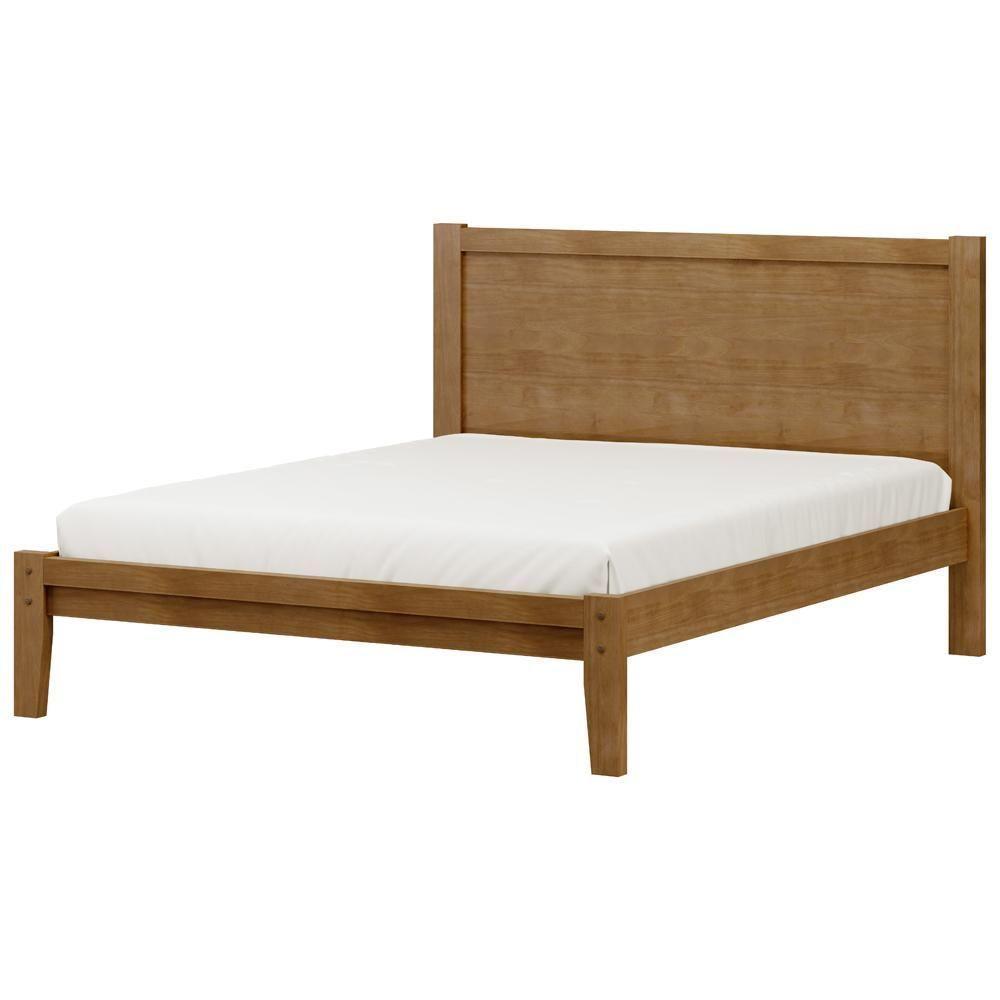 Cama Queen De Madeira Maciça Para Colchão 158x198 Cintra F06 Freijó - Lyam Decor - 5