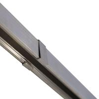 Porta Correr Quadriculada Kit Aluminio 210x100 - 6