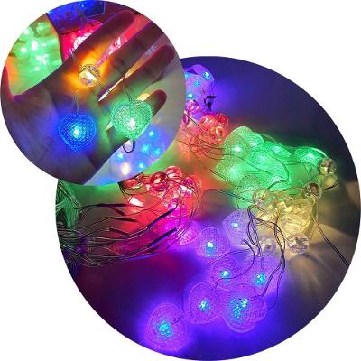 Pisca Cortina Corações Natal 80 Lâmpadas Led 3x1m 110-220v Colorido