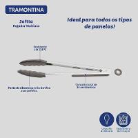 Pegador Multiuso Tramontina Softta De Silicone Cinza 33,9 Cm Tramontina - 3