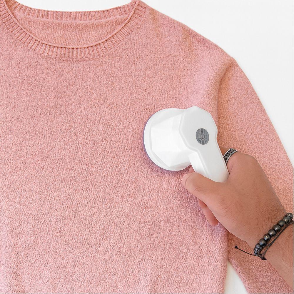 Papa Bolinhas Elétrico Branco Recarregável Usb Removedor De Fiapos E Pelos - 5