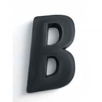 Número Residencial Preto 3d Porta Parede Casa Prédio Empresa B - 2