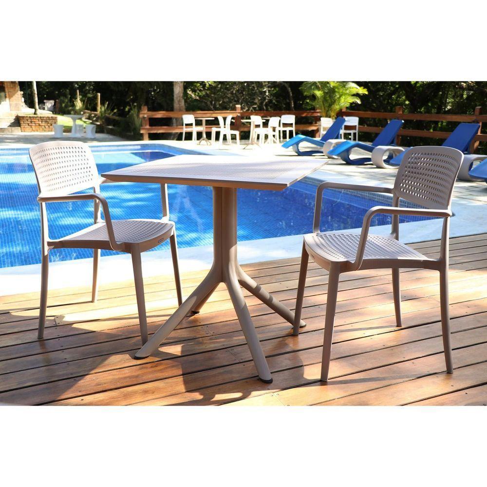 Mesa Tramontina Oberon Em Polipropileno Camurça 70 Cm Tramontina - 3