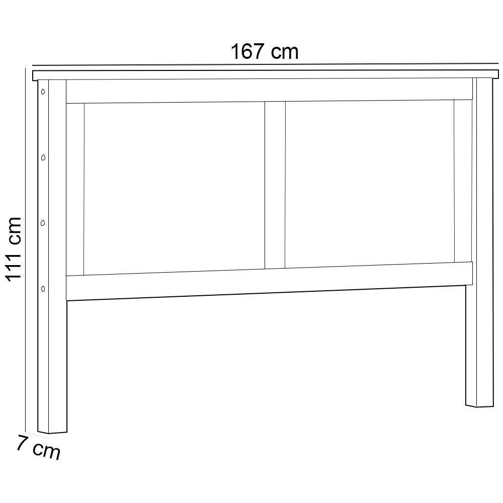 Cabeceira De Madeira Maciça Para Cama Queen Mazzaro F06 Freijó - Lyam Decor - 4