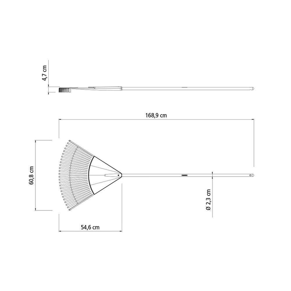 Vassoura Plástica Laranja Tramontina Com 26 Dentes E Cabo De Madeira 120 Cm Desmontado Tramontina - 6