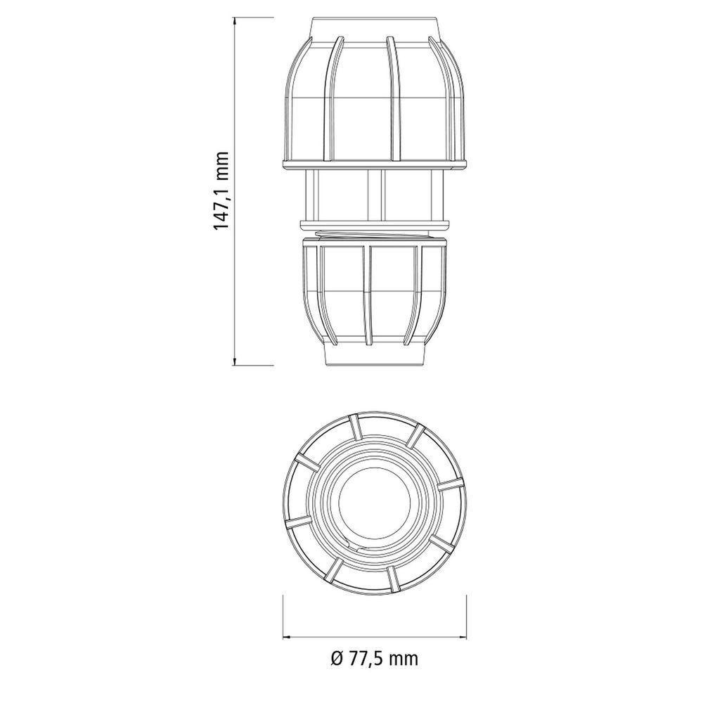 União De Redução De Compressão 40 X 32 Mm Tramontina Para Mangueiras De Pead Tramontina - 2