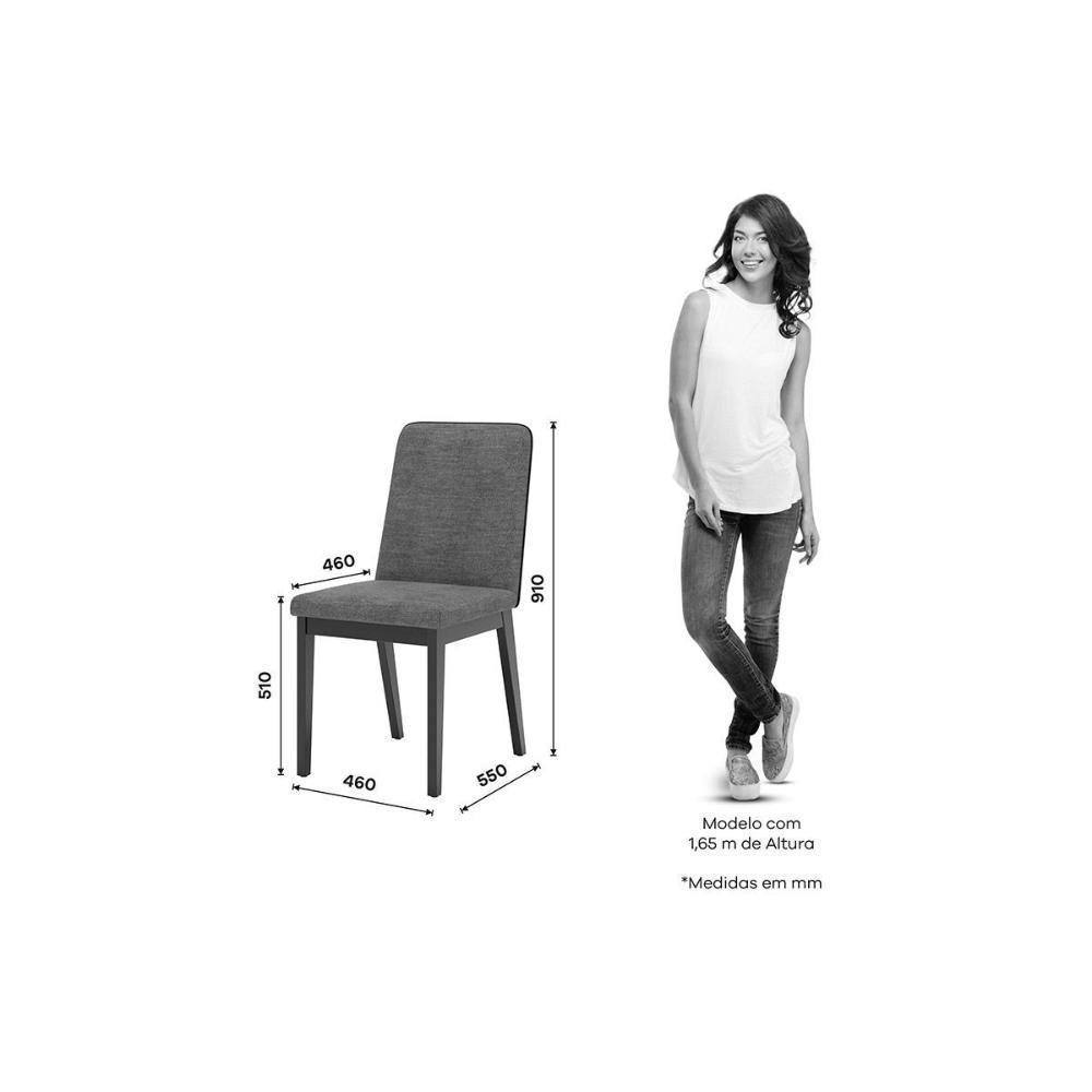 Cadeira De Cozinha Pietra Kit 2 Un Nature-courano Caramelo-linho Cacao - Henn - 3