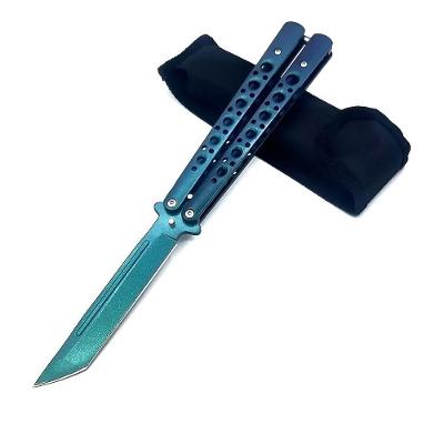 Butterfly Bsl-6 Canivete Com Corte Aço Inox Verde Roxo Fade Profissional Para Tricks