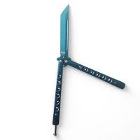 Butterfly Bsl-6 Canivete Com Corte Aço Inox Verde Roxo Fade Profissional Para Tricks - 2