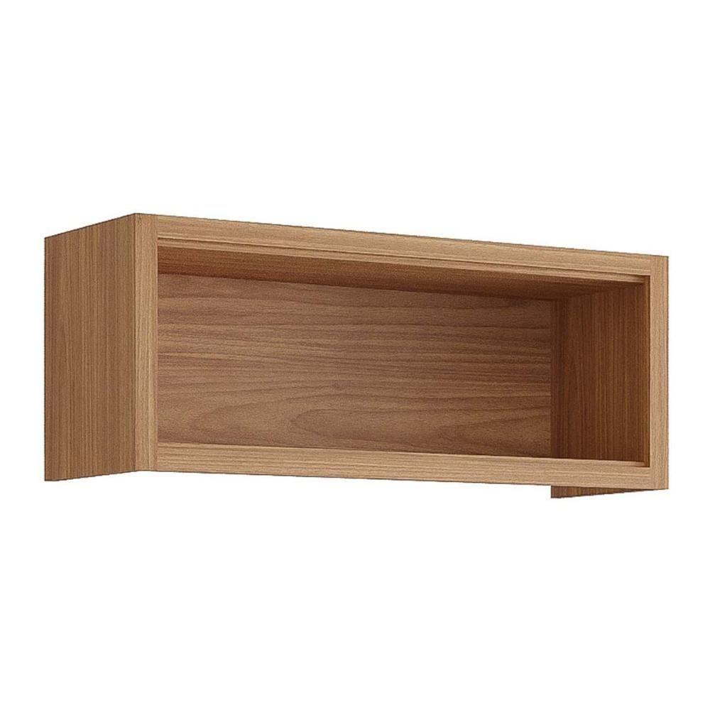 Armário De Cozinha Modulado Estela Geladeira C- 1 Porta Basculante Ripada 80 Cm Cinamomo-off White - Mgm - 2