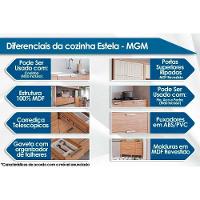 Armário De Cozinha Modulado Estela C- 2 Portas Basculantes Ripada 80 Cm Cinamomo-titanium - Mgm - 3