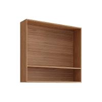 Armário Aéreo Cozinha Modulado Divina C- 2 Portas Ripadas 80 Cm Cinamomo - Mgm