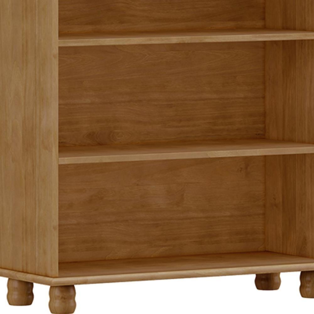 Estante Livreiro Multiuso 5 Prateleiras Madeira Maciça Lazuli F06 Freijó - Lyam Decor - 6