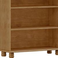 Estante Livreiro Multiuso 5 Prateleiras Madeira Maciça Lazuli F06 Freijó - Lyam Decor - 6