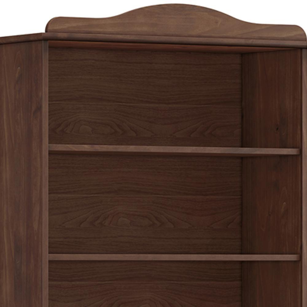 Estante Livreiro Multiuso 5 Prateleiras Madeira Maciça Lazuli F06 Café - Lyam Decor - 7